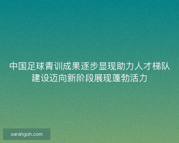中国足球青训成果逐步显现助力人才梯队建设迈向新阶段展现蓬勃活力 中国足球青训成果逐步显现助力人才梯队建设迈向新阶段展现蓬勃活力